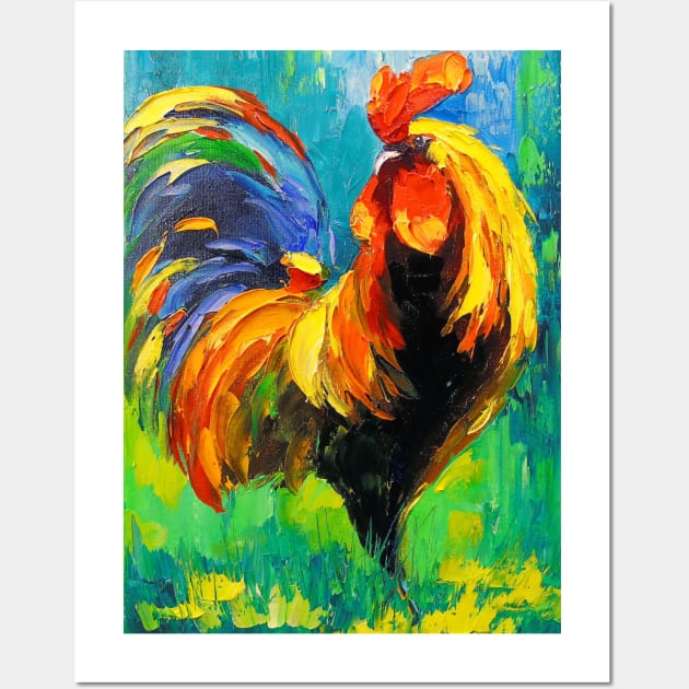 Rooster Wall Art by OLHADARCHUKART